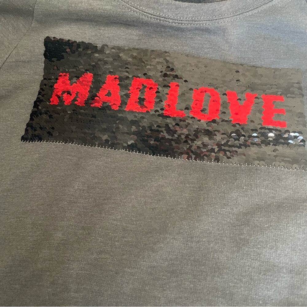 Batman Mad Love Reversible Sequin Sweatshirt Juniors Size Small - Picture 7 of 8